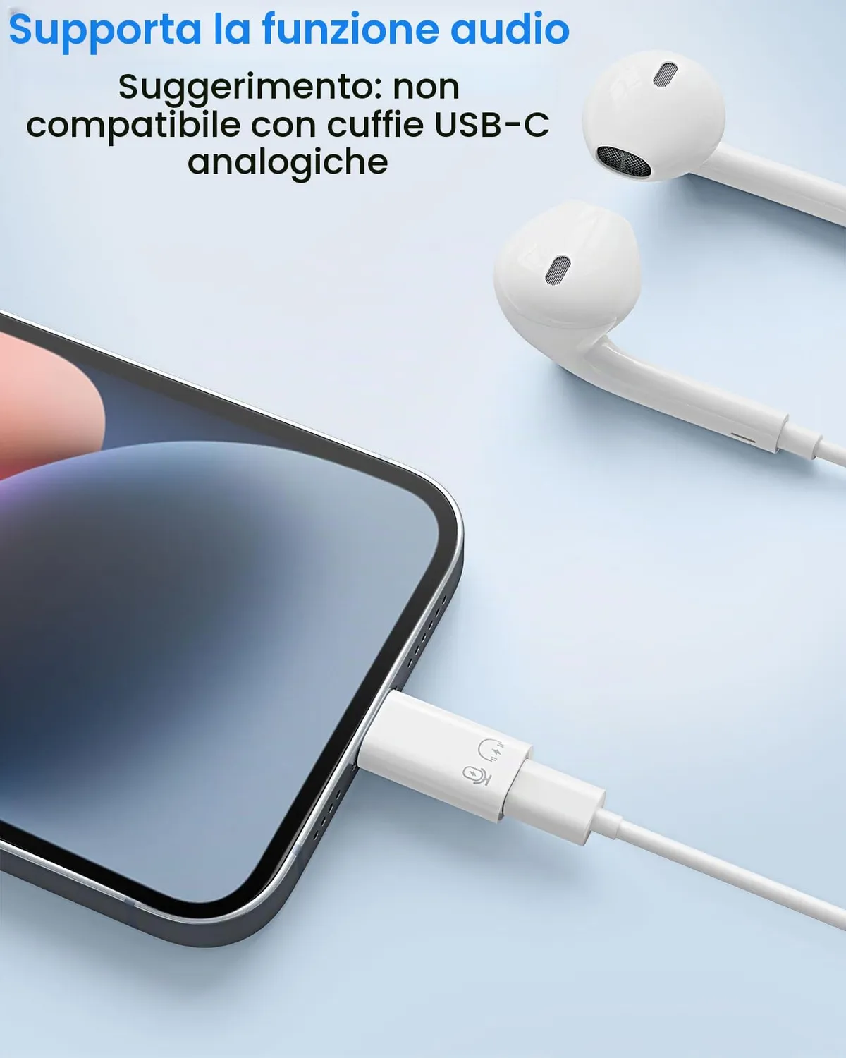 MoKo Adattatore Lightning USB-C+USB-A 2 Pezzi OTG