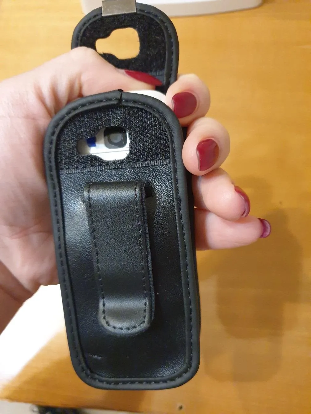 caseroxx Borsello Pelle Nokia C5-00 Nero con Clip Cintura