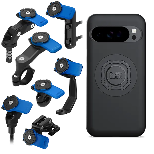 Quad Lock Kit Moto Supporto Manubrio Custodia Pixel antiurto