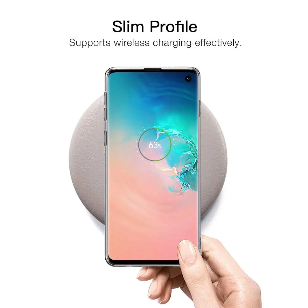 MoKo Galaxy S10 cover TPU trasparente 2 pezzi sottile