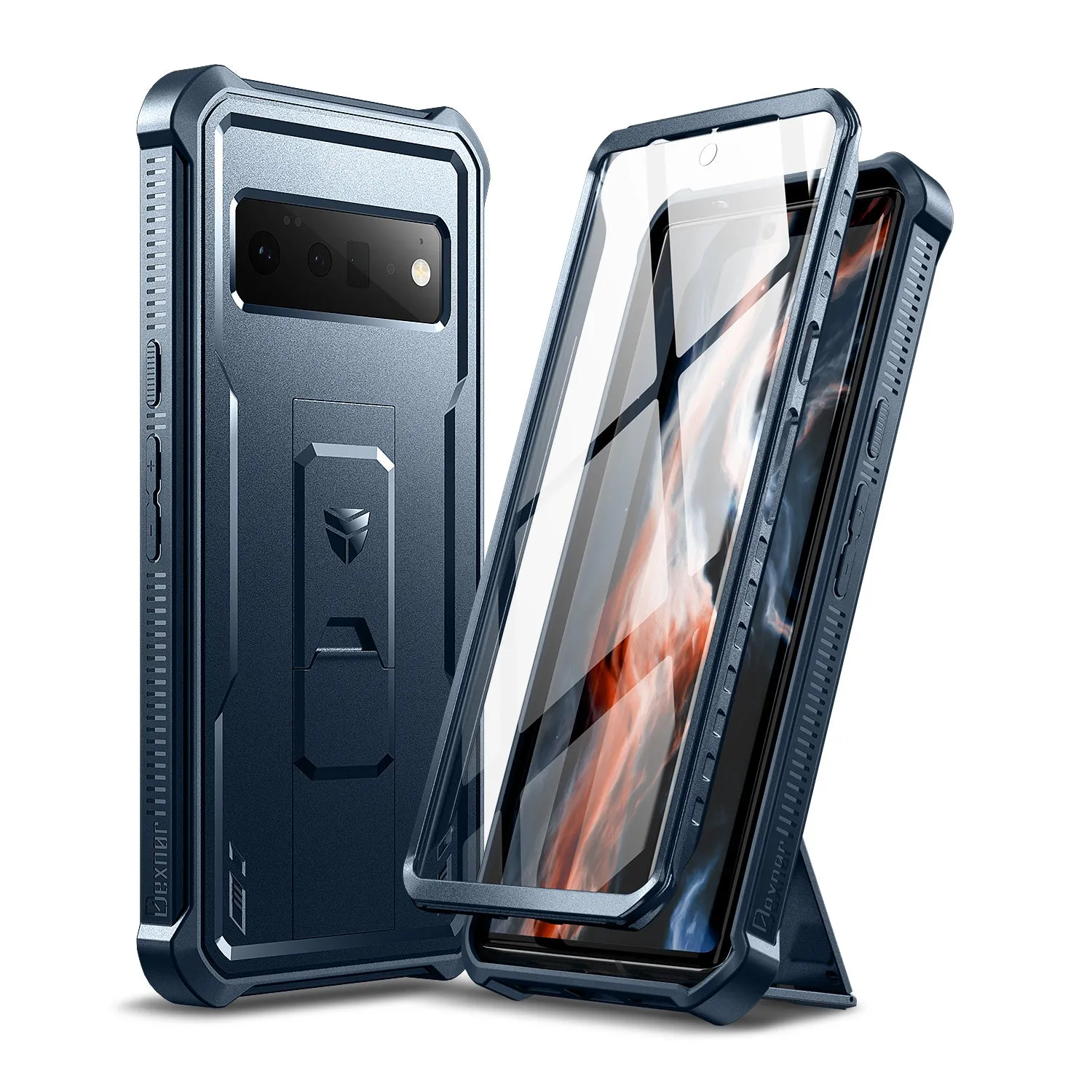 Dexnor Pixel 6 Pro 5G custodia rugged nera antishock