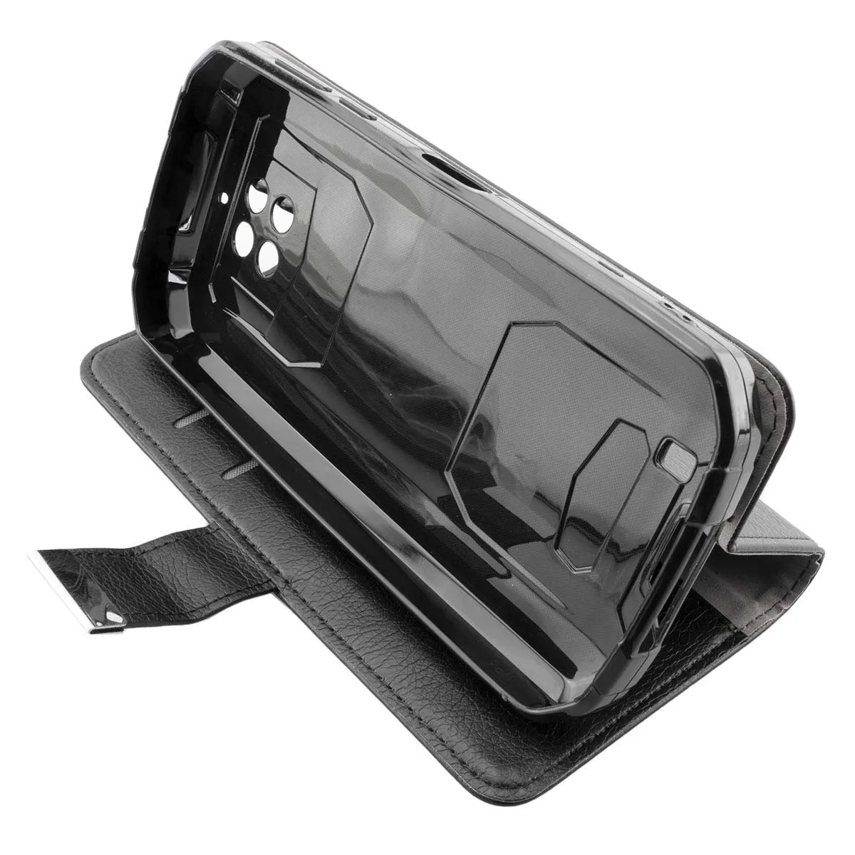 caseroxx Oukitel WP6 custodia a libro nera portacarte