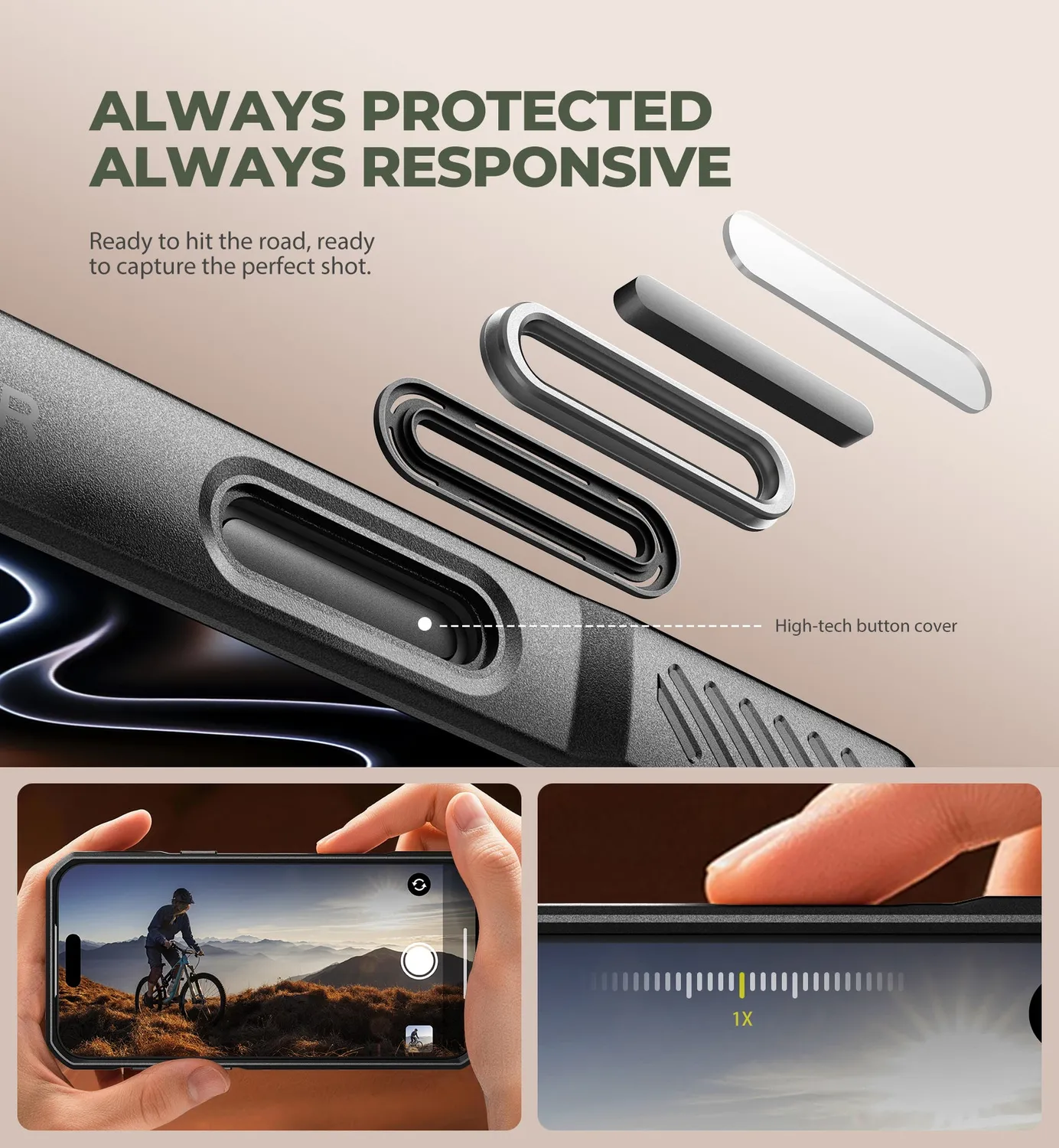Dexnor iPhone 17 Pro Max 6.9 cover nera magsafe