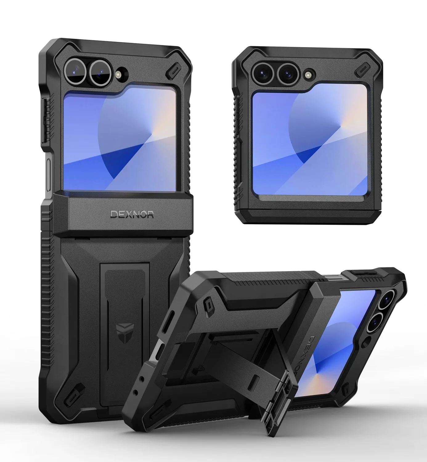 Dexnor Galaxy Z Flip 6 Cover nera con cerniera