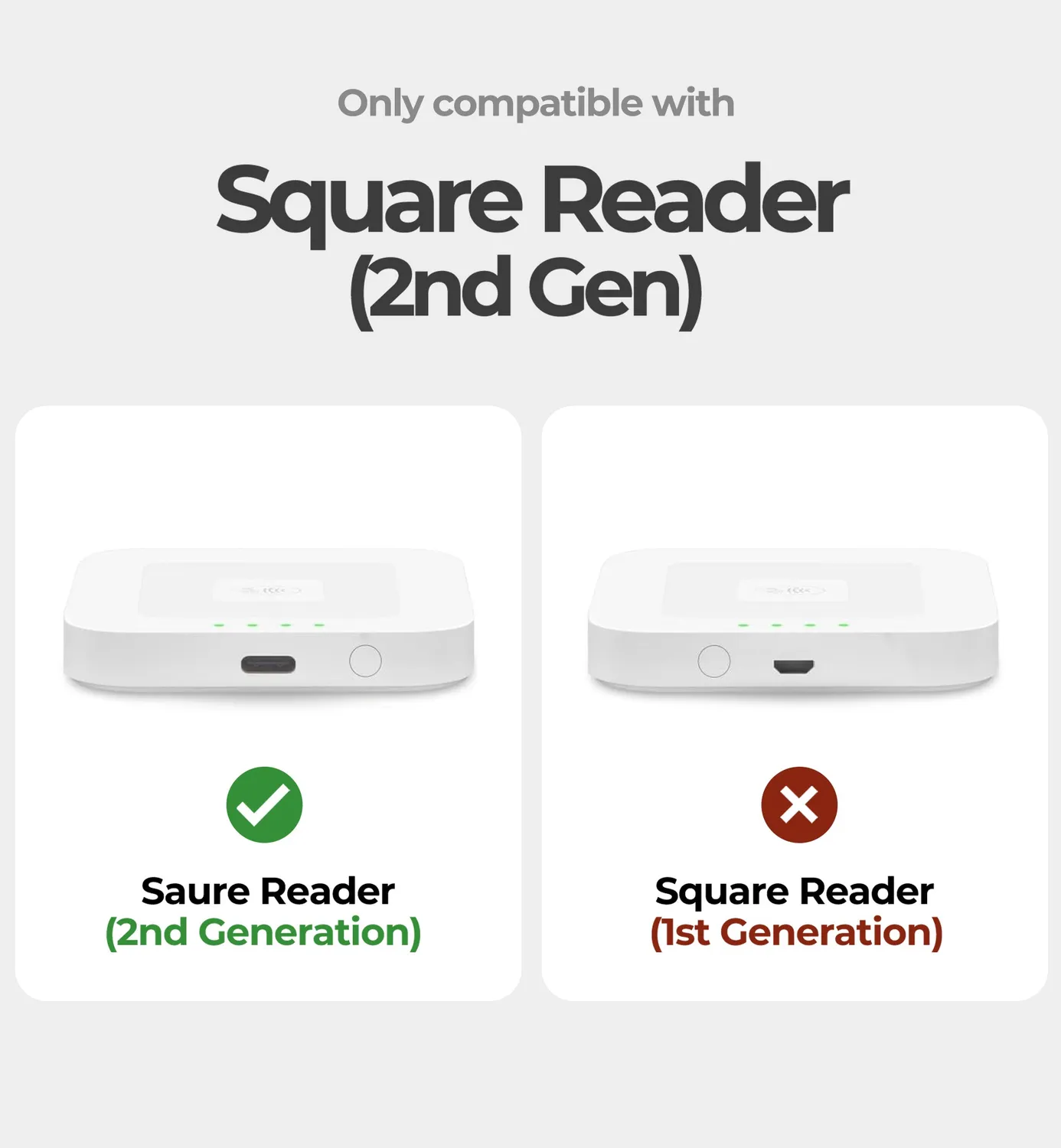 Dexnor per Square Reader 2 cover nera antiurto
