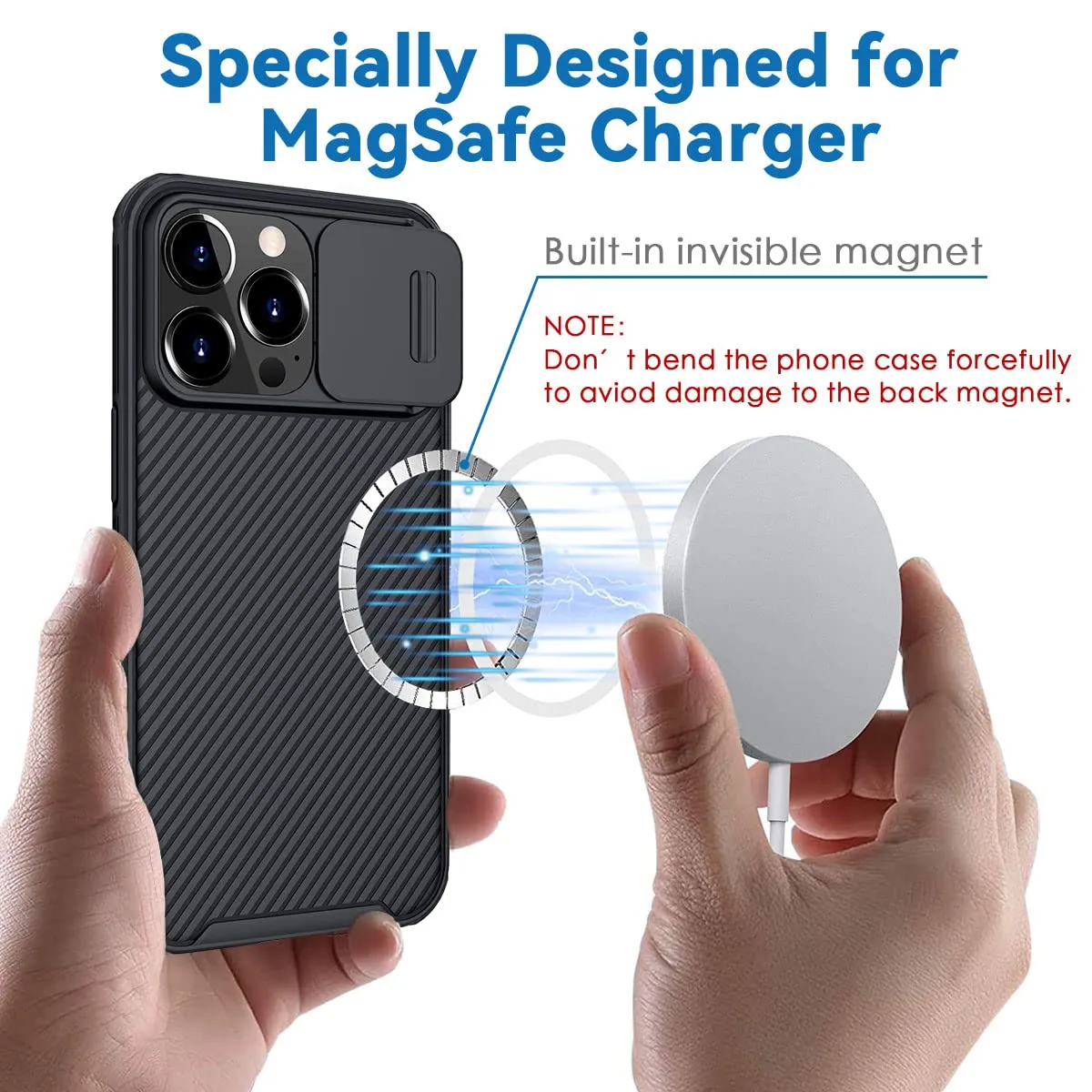 CloudValley iPhone 13 Pro custodia magnetica MagSafe nero