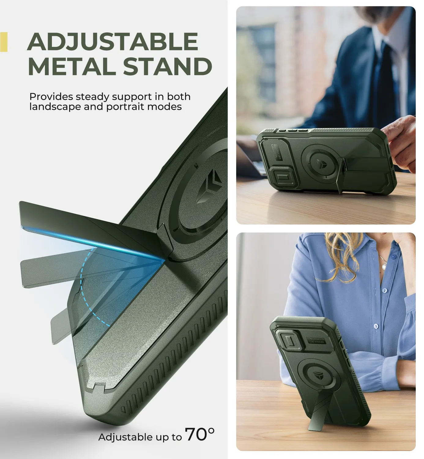 Dexnor iPhone 16 Plus Cover Verde MagSafe Antiurto