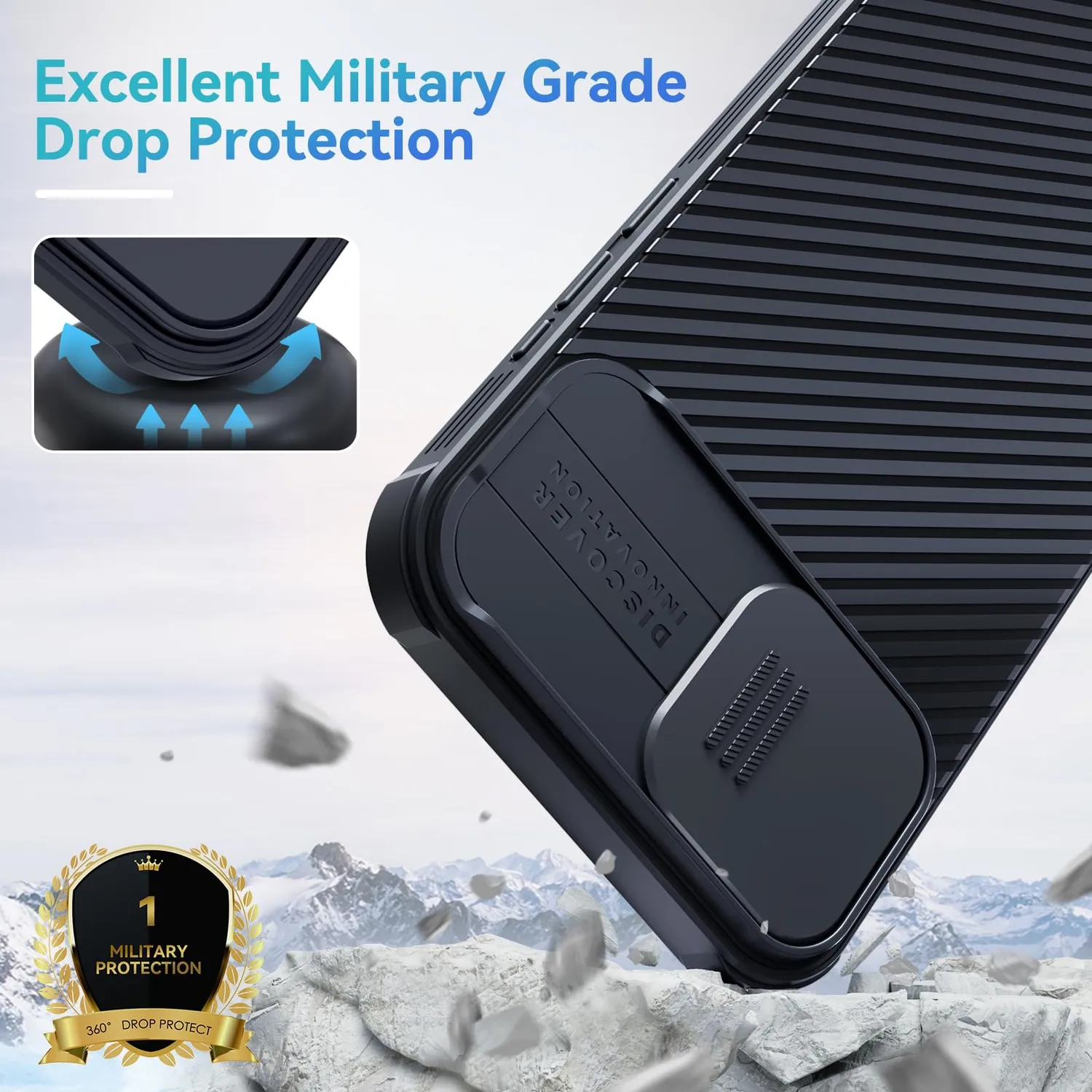 CloudValley iPhone 15 Pro Max cover nera MagSafe