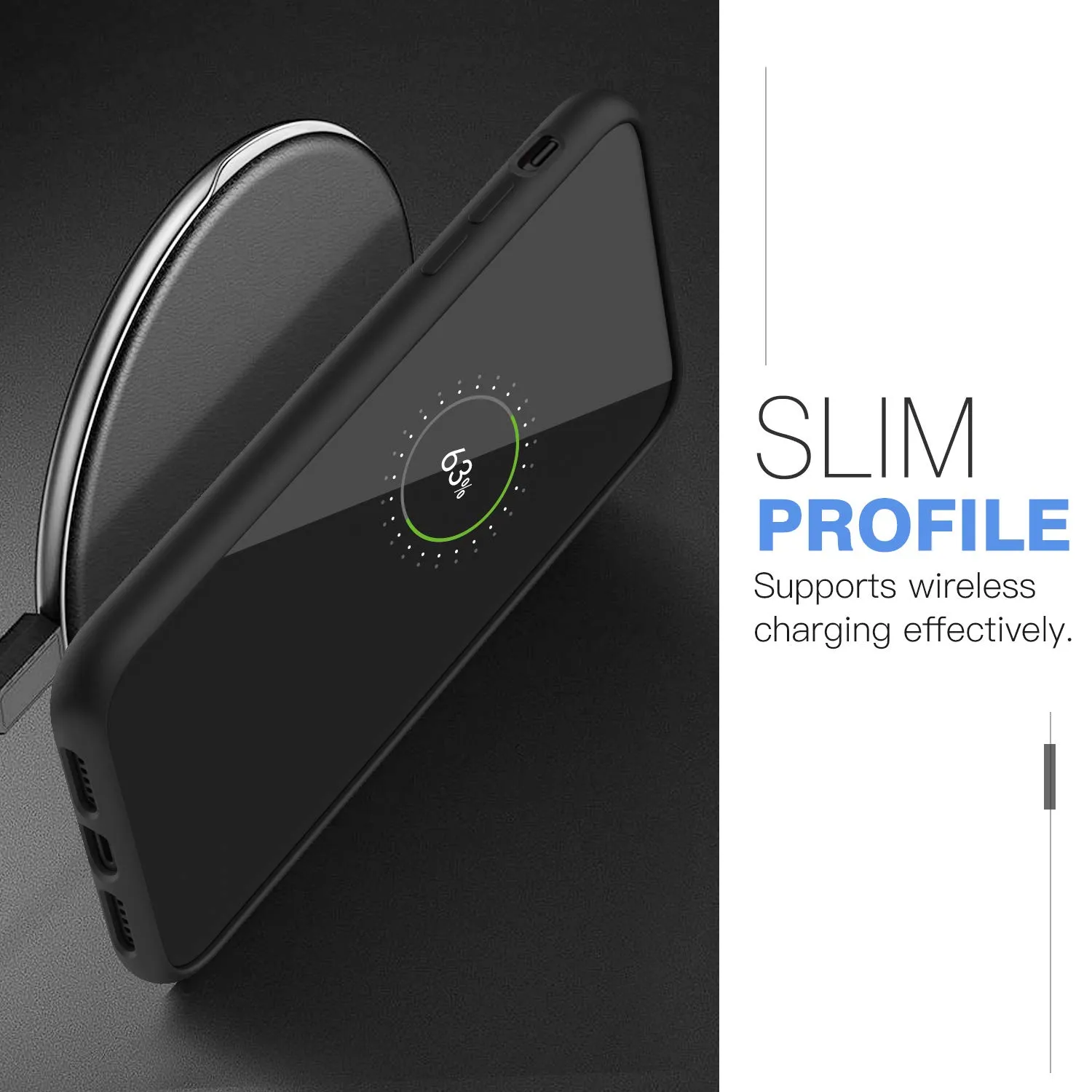 MoKo iPhone 11 Pro 5.8" custodia silicone nero antiurto