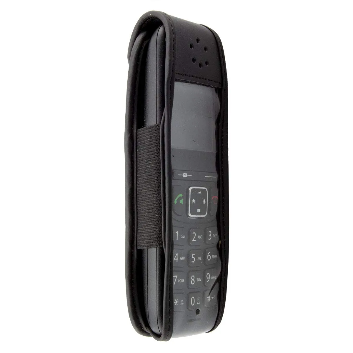 caseroxx custodia Gigaset AS690 pelle nero con clip cintura