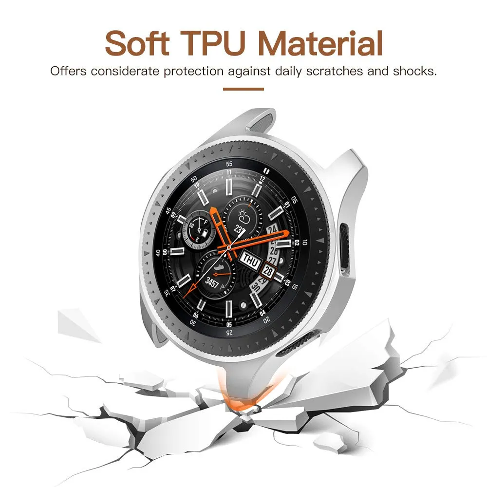 MoKo Galaxy Watch 46mm Cover TPU 3 Pezzi Nero Anti-graffio