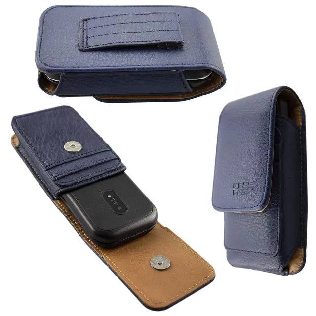 caseroxx per Doro 6040/6041 custodia a tasca azzurra vera pelle