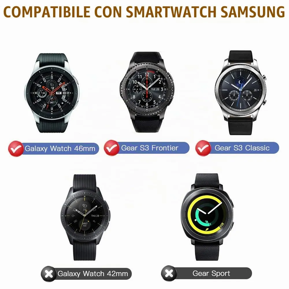MoKo anello lunetta Galaxy Watch 46mm nero acciaio