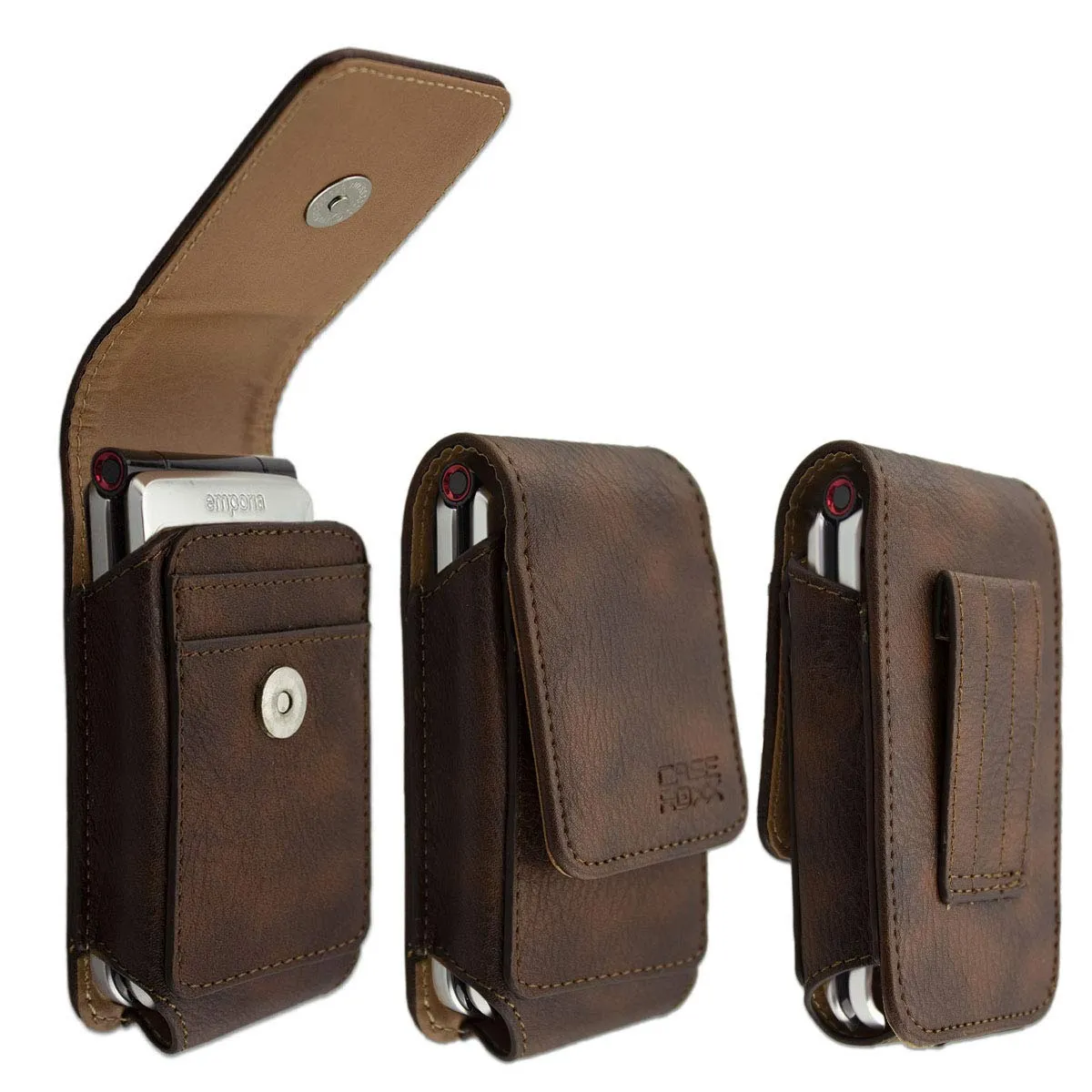 caseroxx TOUCHsmart V188 borsa cintura marrone pelle