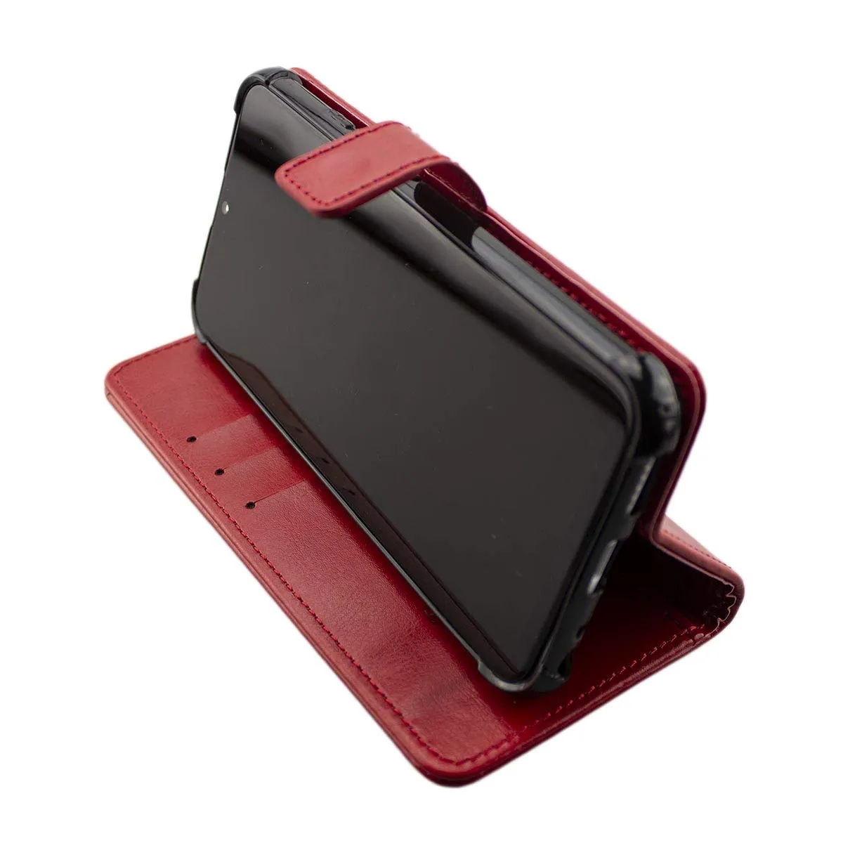 caseroxx Bookstyle Custodia per Gigaset GS4 Senior rossa portafoglio