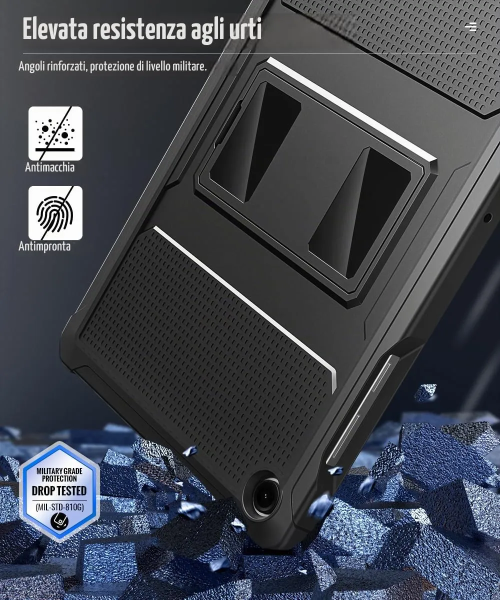 MoKo Cover Galaxy Tab A11+ A9+ 11 pollici nero antiurto