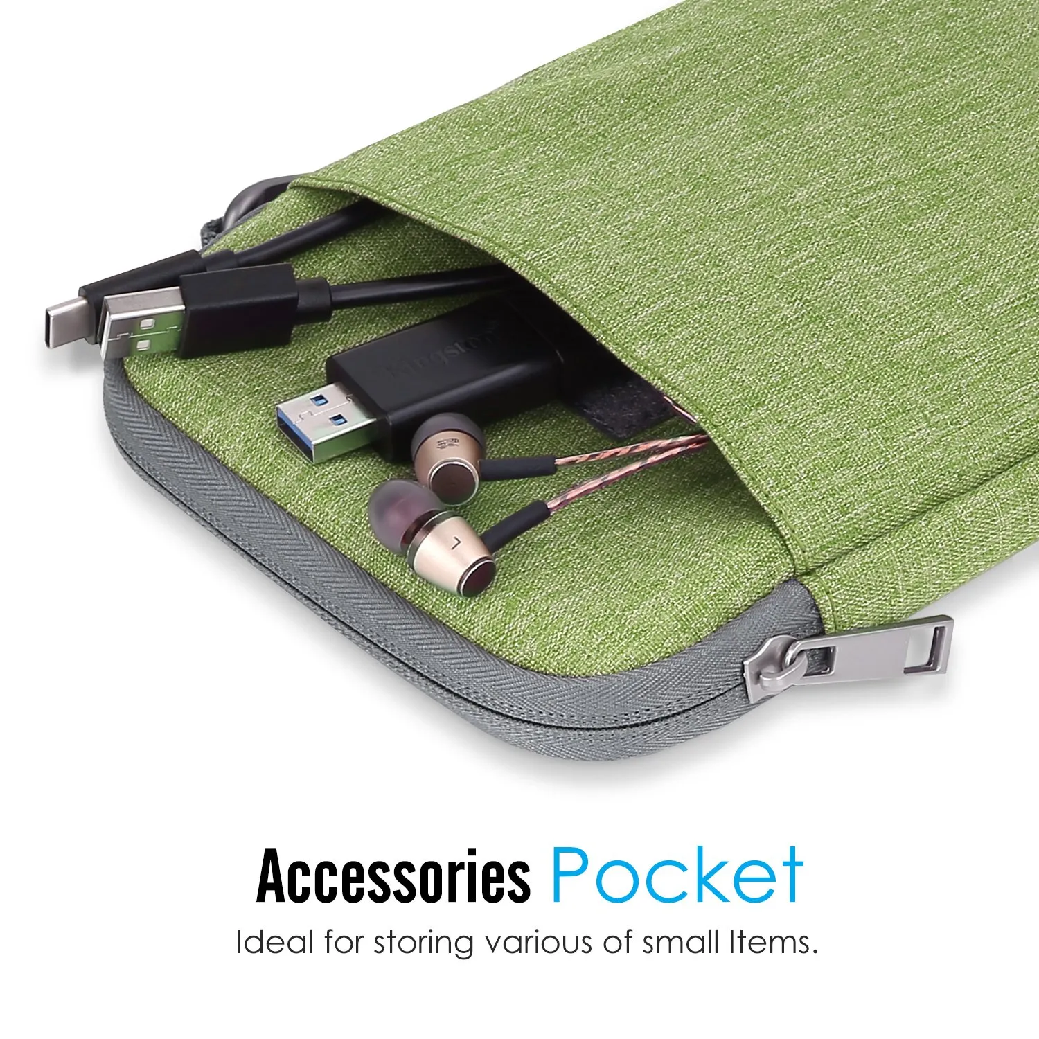 MoKo Borsa Nylon Kindle 6 Pollici Cover Verde Antiurto