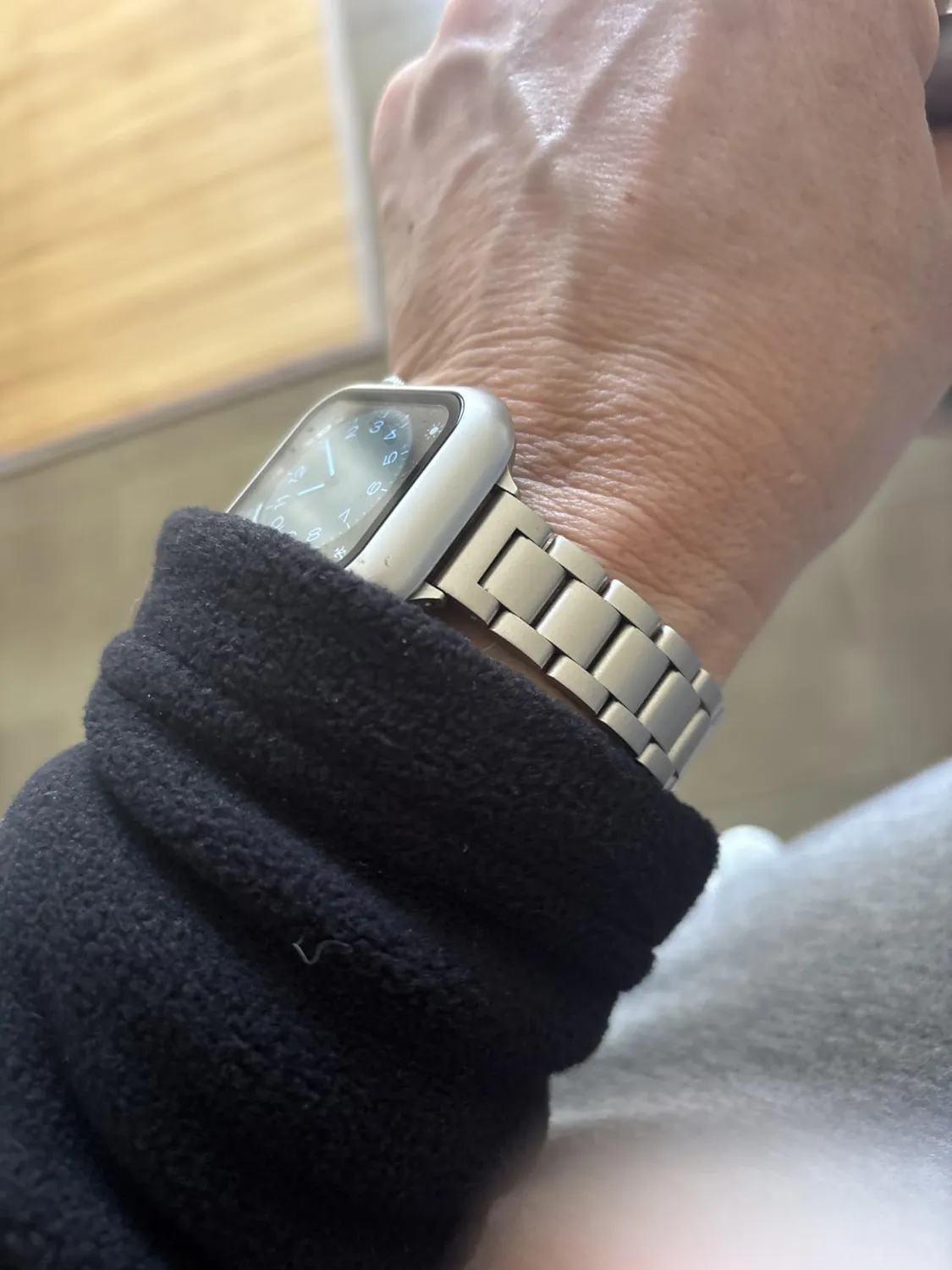 MoKo Cinturino Acciaio Sottile Apple Watch Luce delle Stelle
