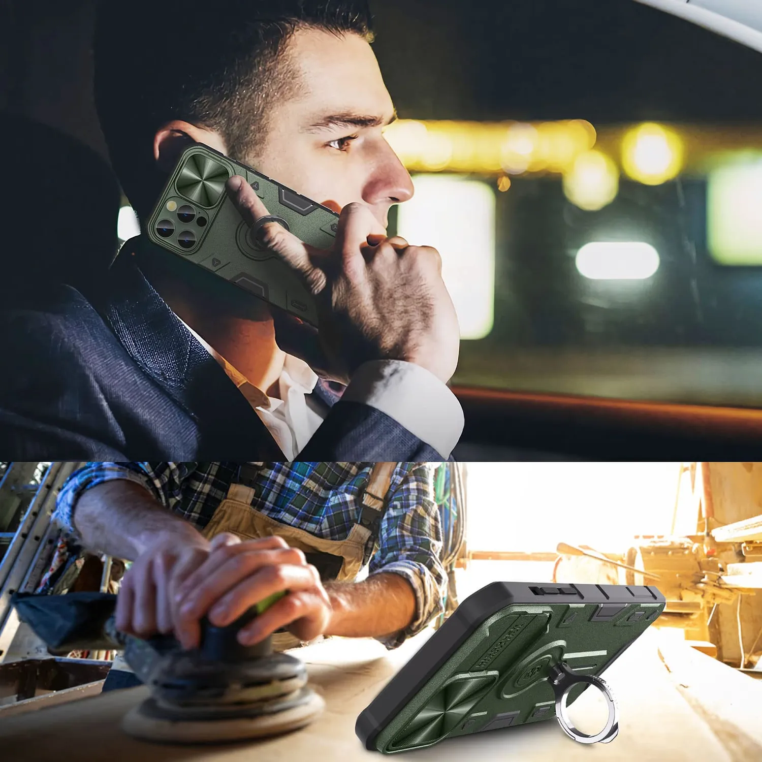 CloudValley Cover iPhone 13 Pro Max con Anello Nero
