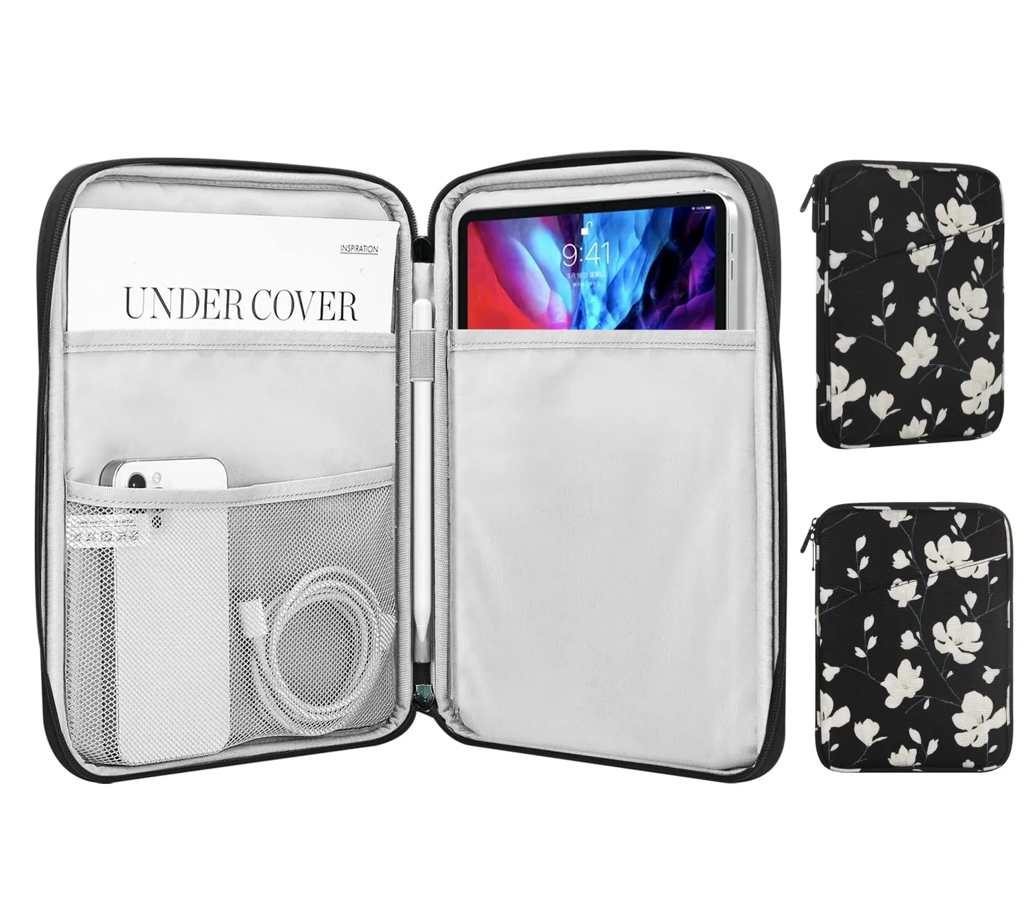 MoKo borsa sleeve tablet 9-11 pollici grigio scuro imbottita