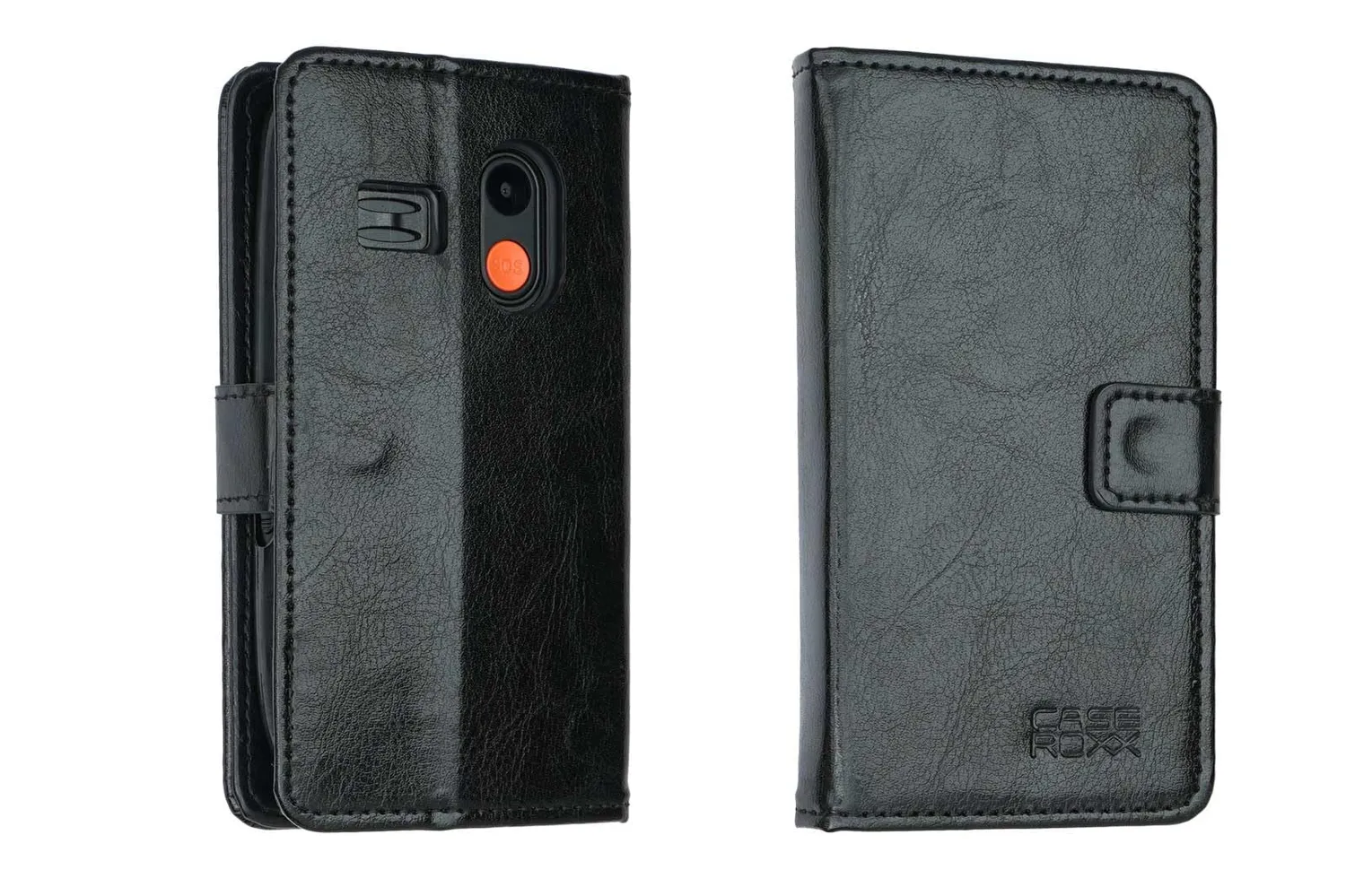 caseroxx Bookstyle Gigaset GL395 custodia nero portafoglio