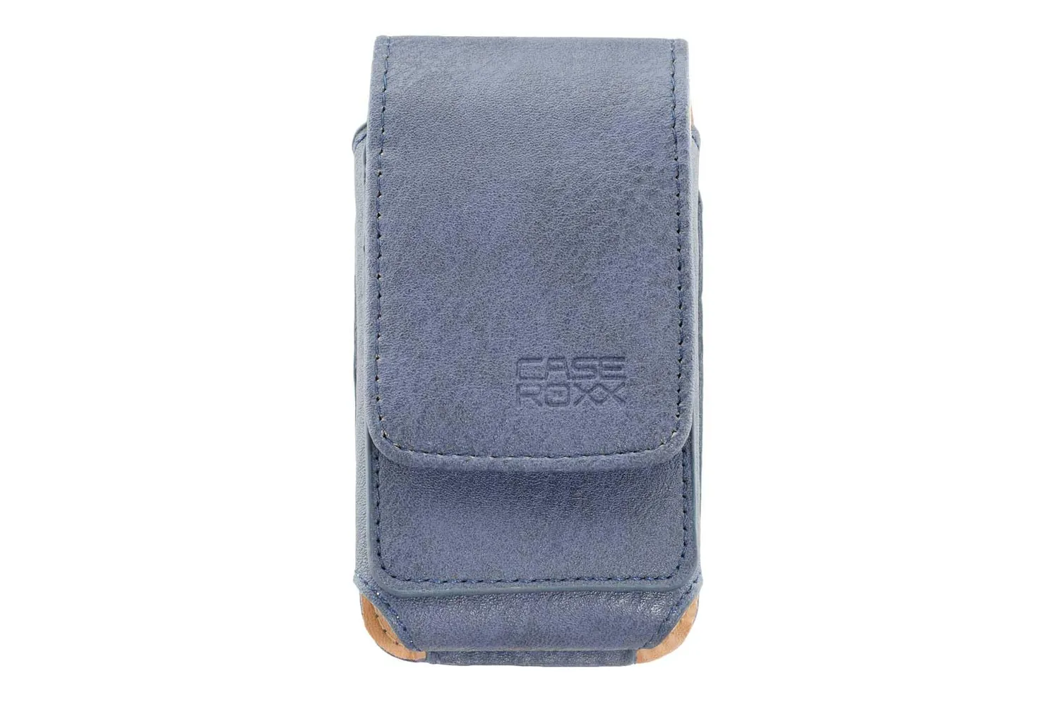 caseroxx SL645 borsello pelle vera azzurro con passante
