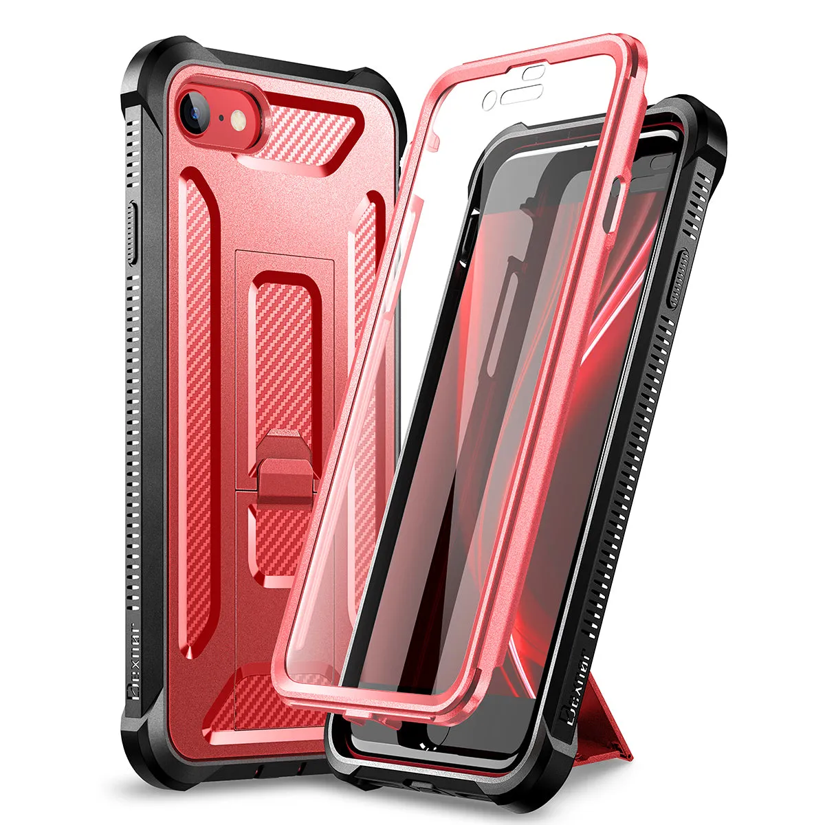 Dexnor iPhone SE 2020 7 8 cover nera antishock