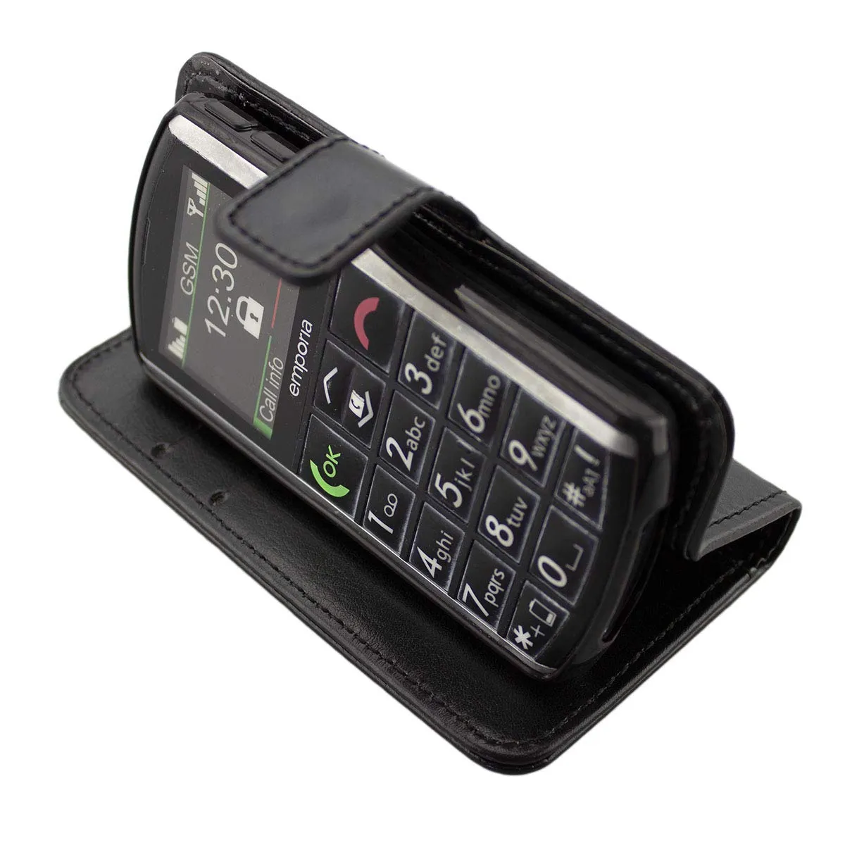 caseroxx Bookstyle Emporia Pure V25 custodia a libro nera