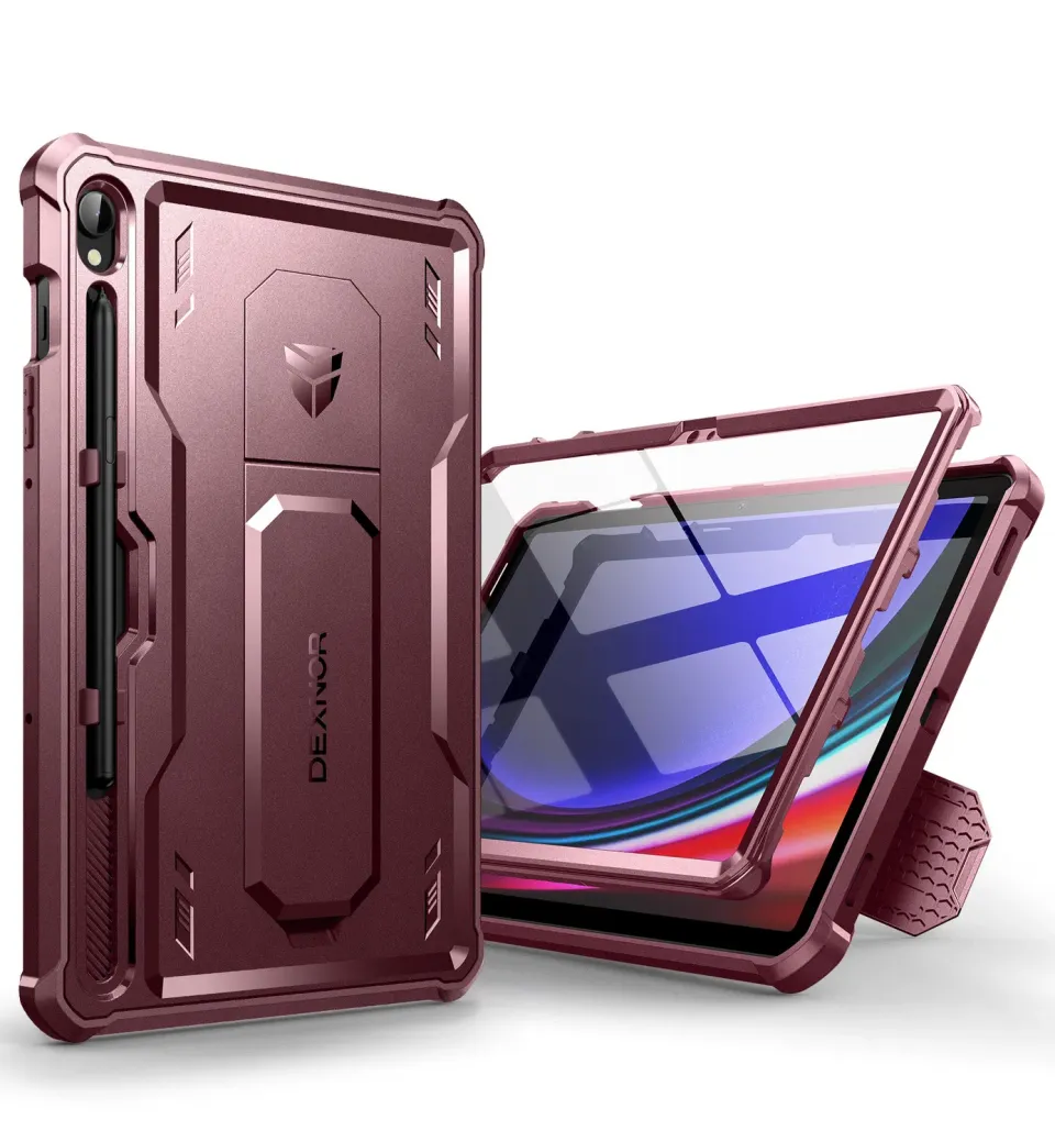 Dexnor Galaxy Tab S9 11" custodia rossa rugged