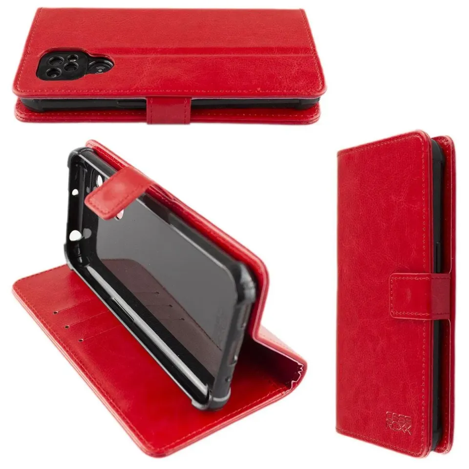 caseroxx Custodia Libro Doro 8100 8200 8220 Pelle Rosso