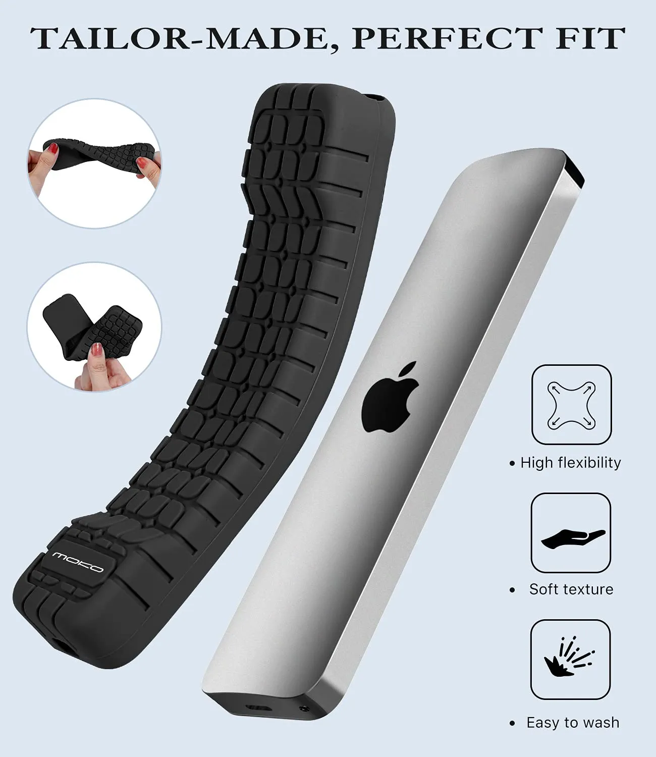 MoKo Custodia Silicone Telecomando Apple TV 4K 2021 Nera