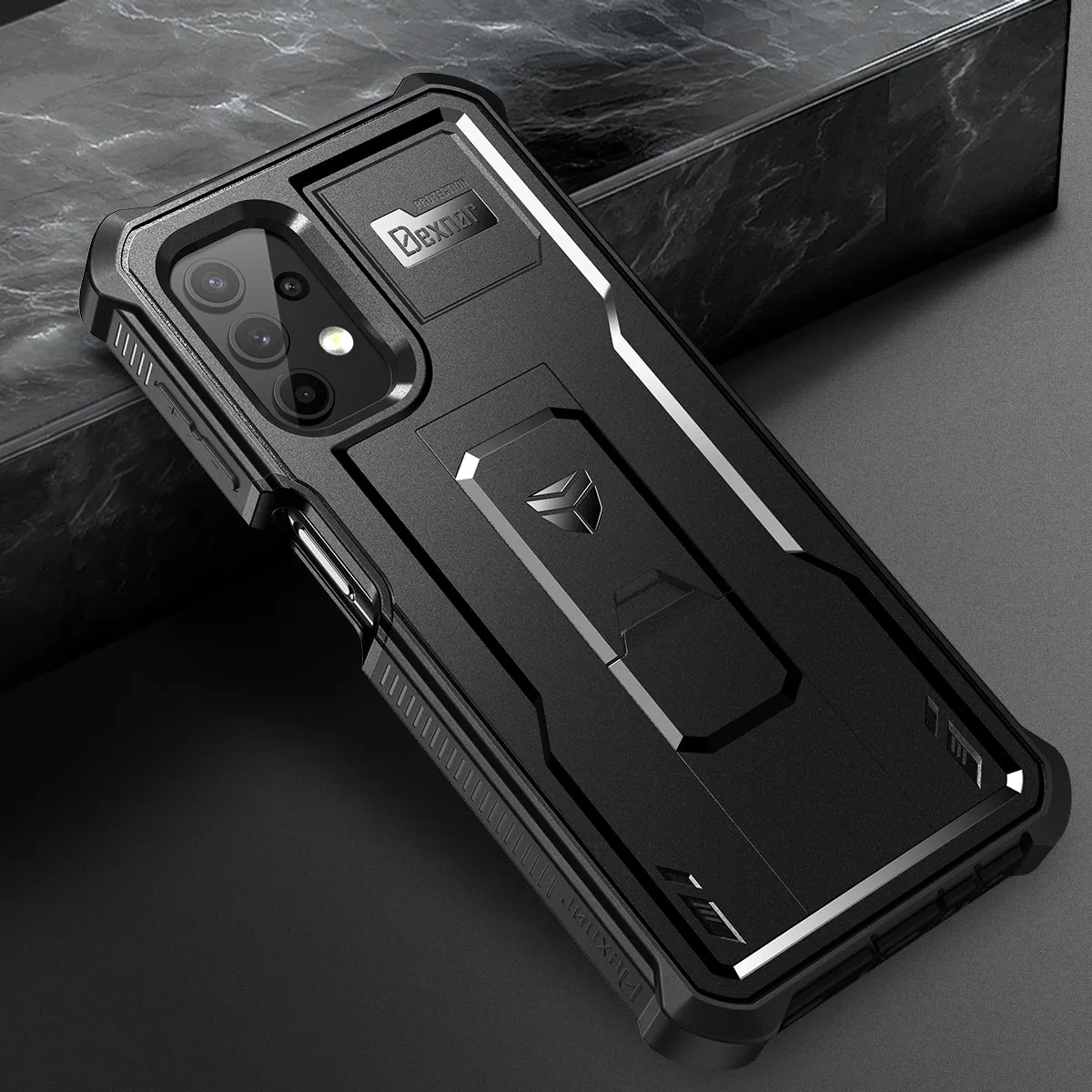 Dexnor Galaxy A32 5G cover nera antiurto con stand