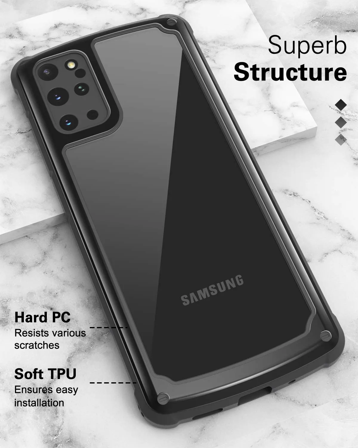 MoKo Galaxy S20 Plus cover nera antigraffio 6.7"