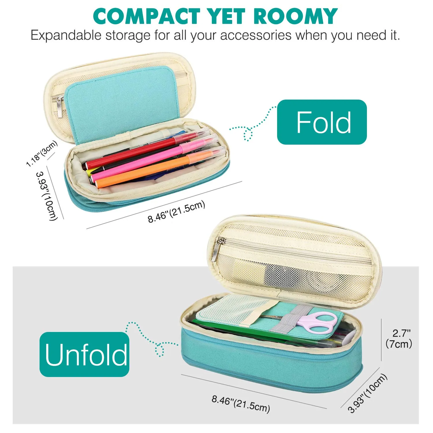 MoKo astuccio portamatite tela grande capacità organizer