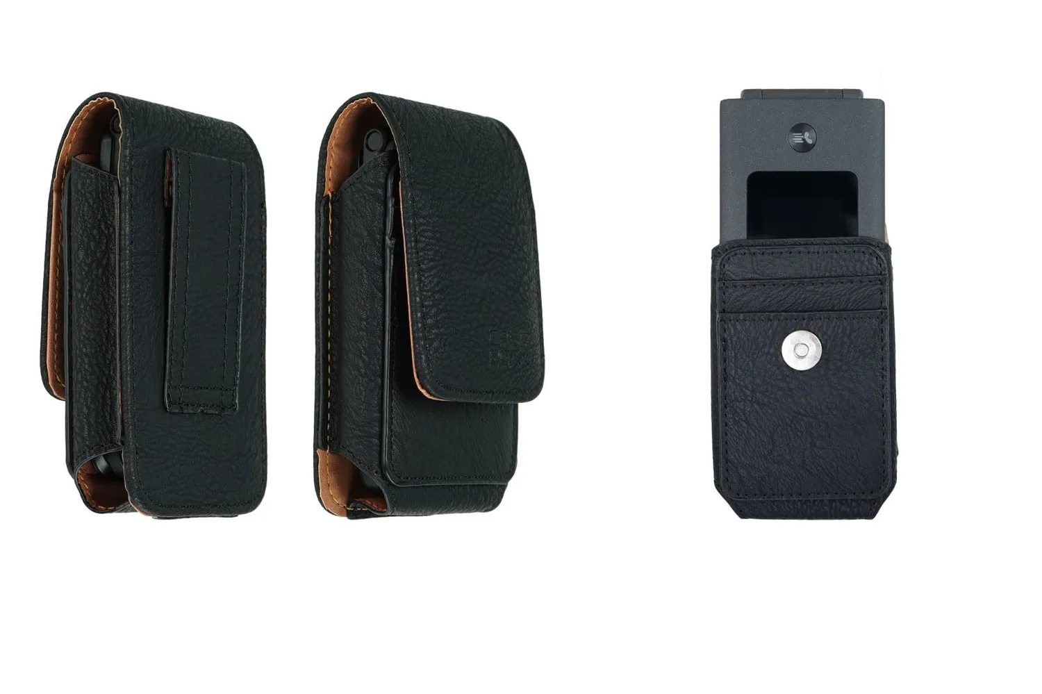 caseroxx Outdoor TCL onetouch 4043 taschino cintura nero pelle