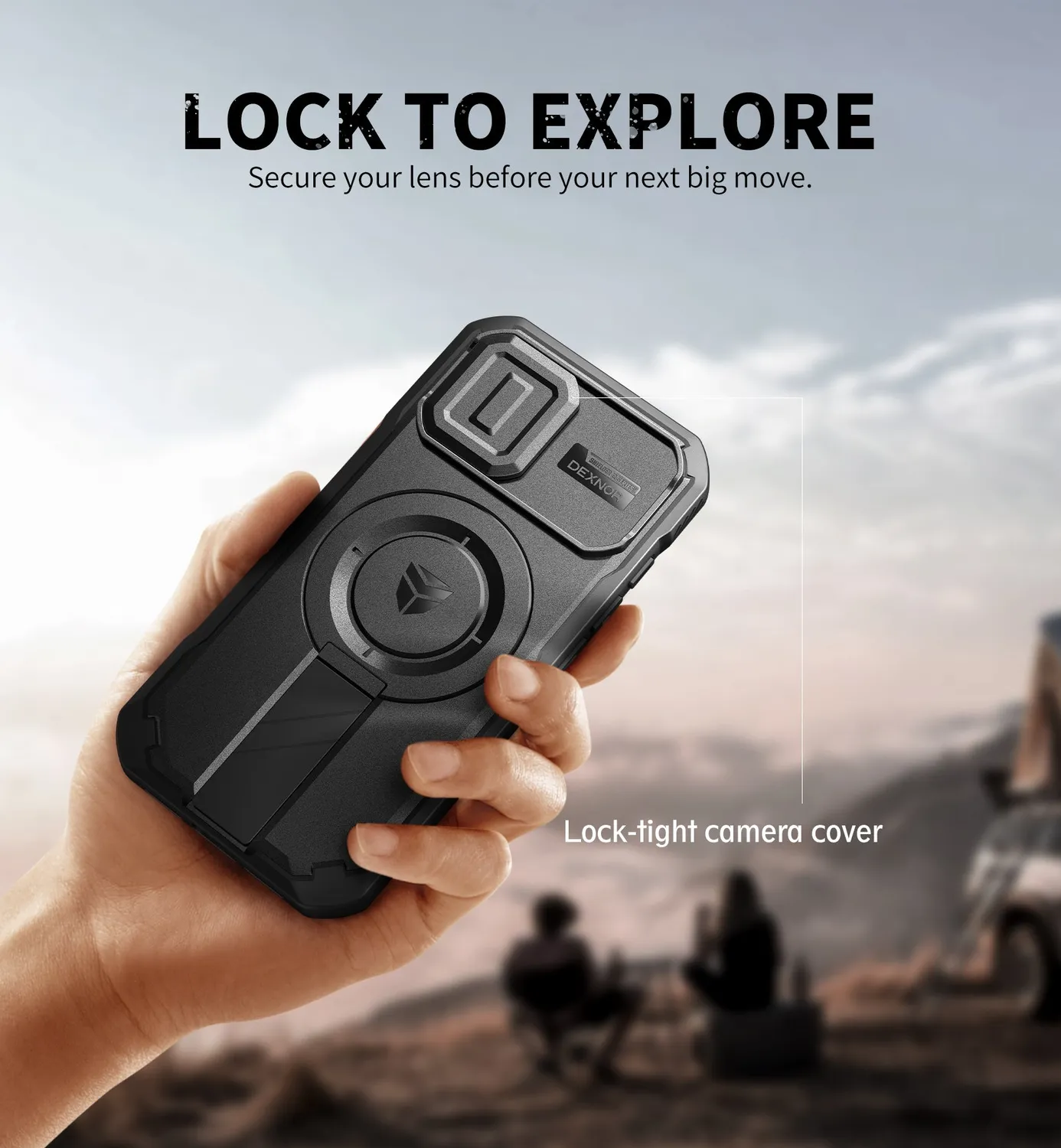 Dexnor iPhone 17 cover nera antishock MagSafe 6,3"