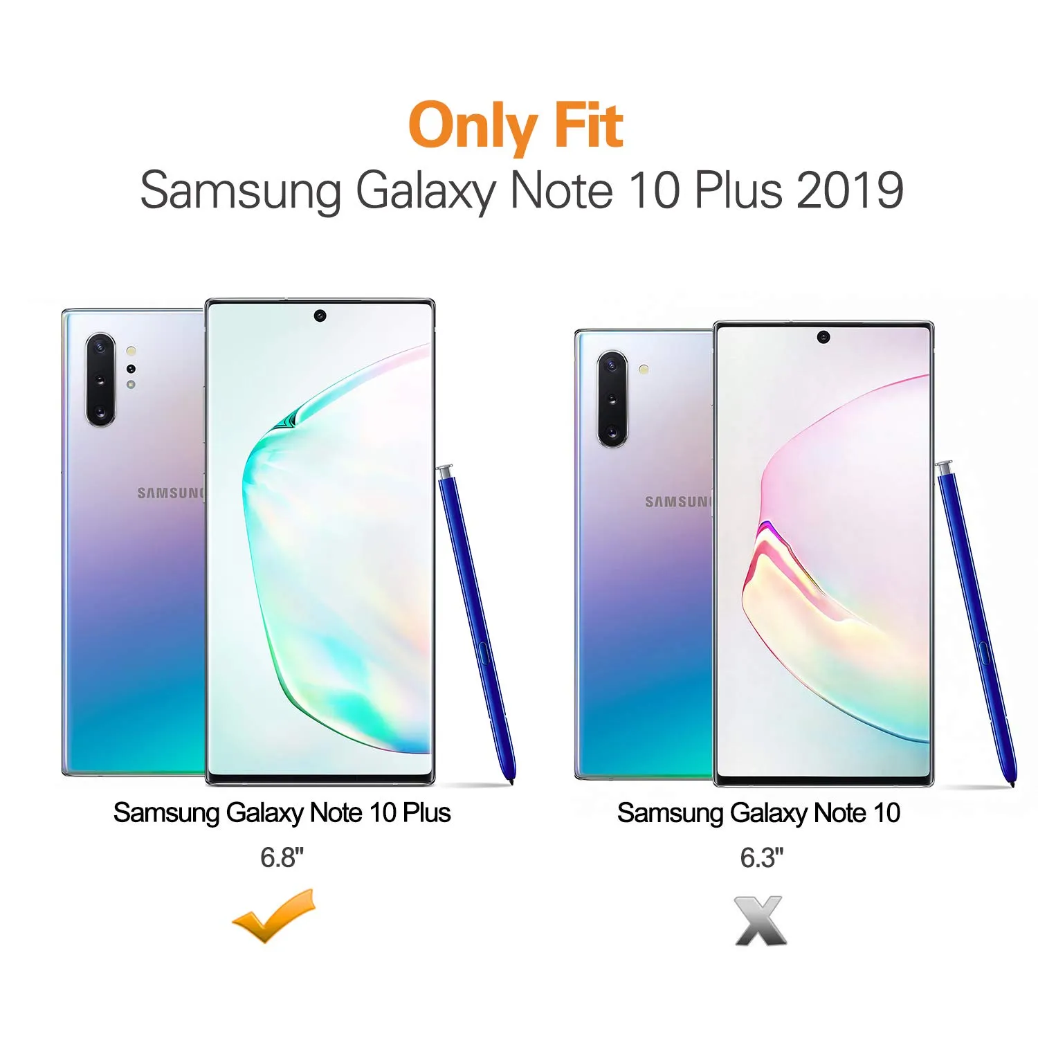 MoKo Galaxy Note 10 Plus custodia trasparente antagraffi