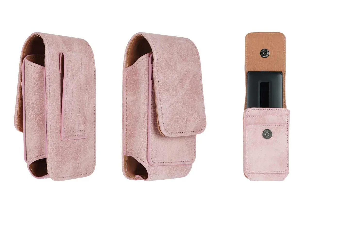 caseroxx Borsa Outdoor Fondina Ecopelle Marrone Magnetica