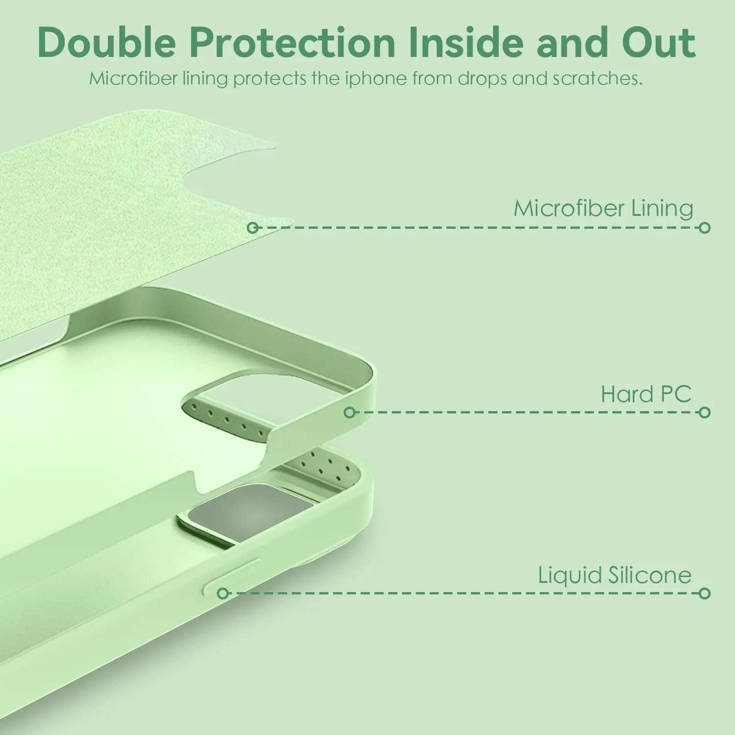 CloudValley Cover iPhone 14 Pro Max MagSafe Verde Menta