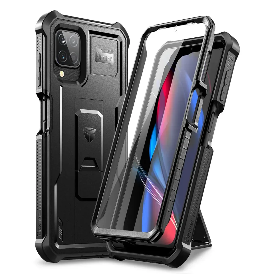 Dexnor per Galaxy A12 5G cover nera con pellicola