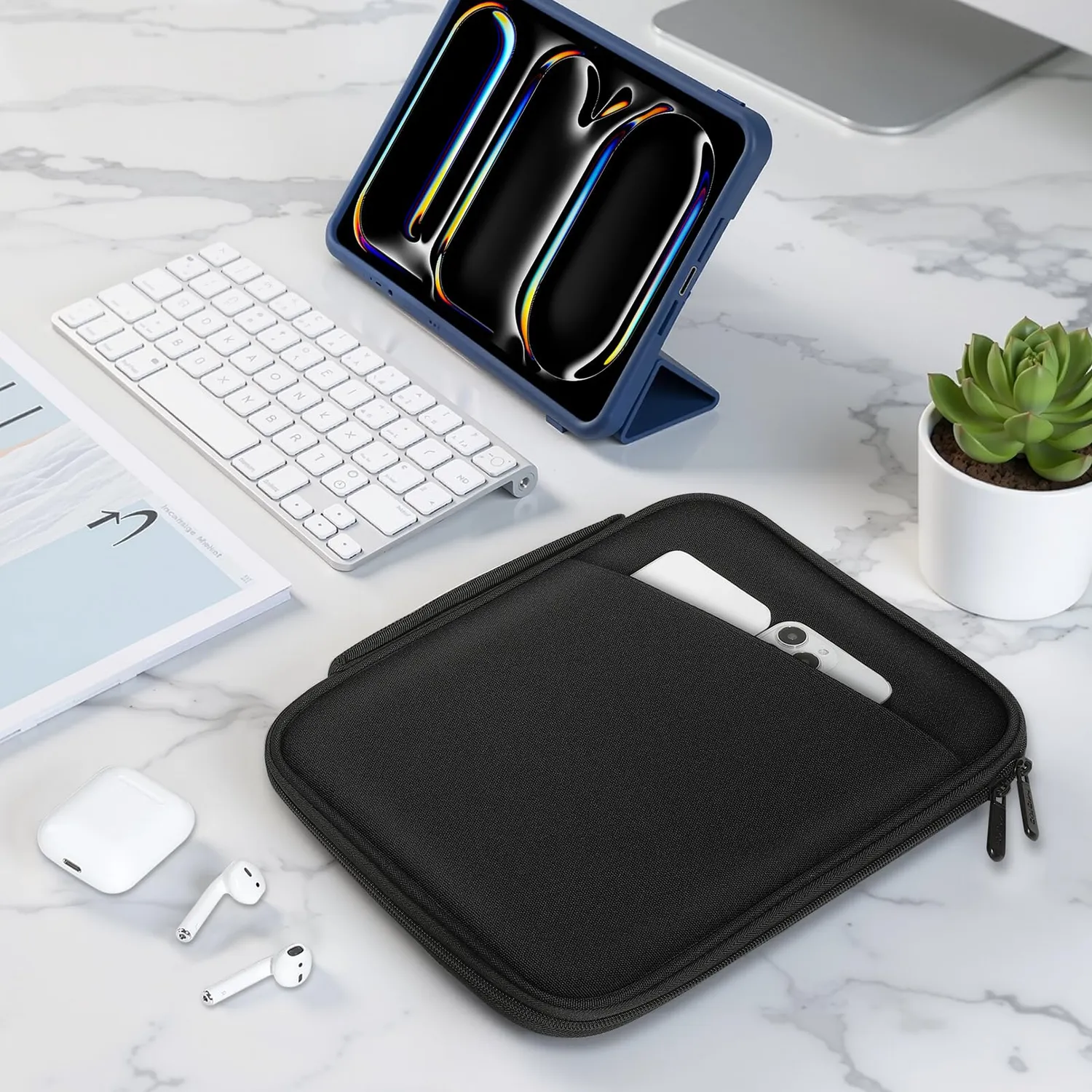 MoKo Borsa Tablet 9-11 Pollici con Maniglia Nero