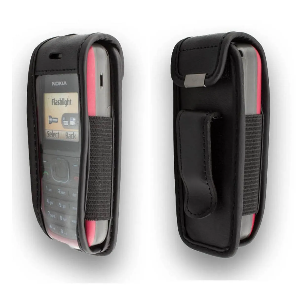 caseroxx custodia cintura Nokia 1100 1101 pelle nera vera pelle