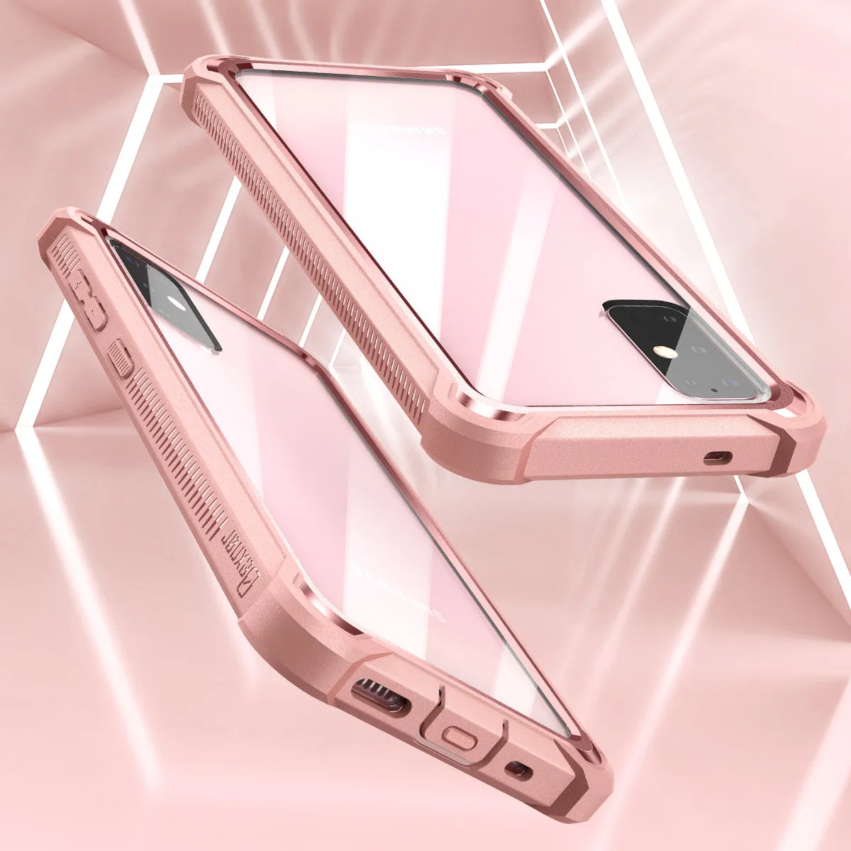 Dexnor Galaxy S20 custodia rosa 360 trasparente