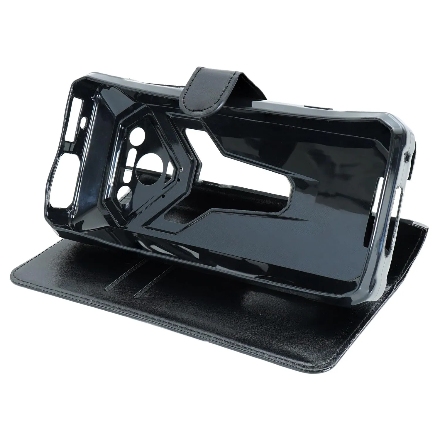 caseroxx Bookstyle Cover Ulefone Armor 34 Pro nera portacarte
