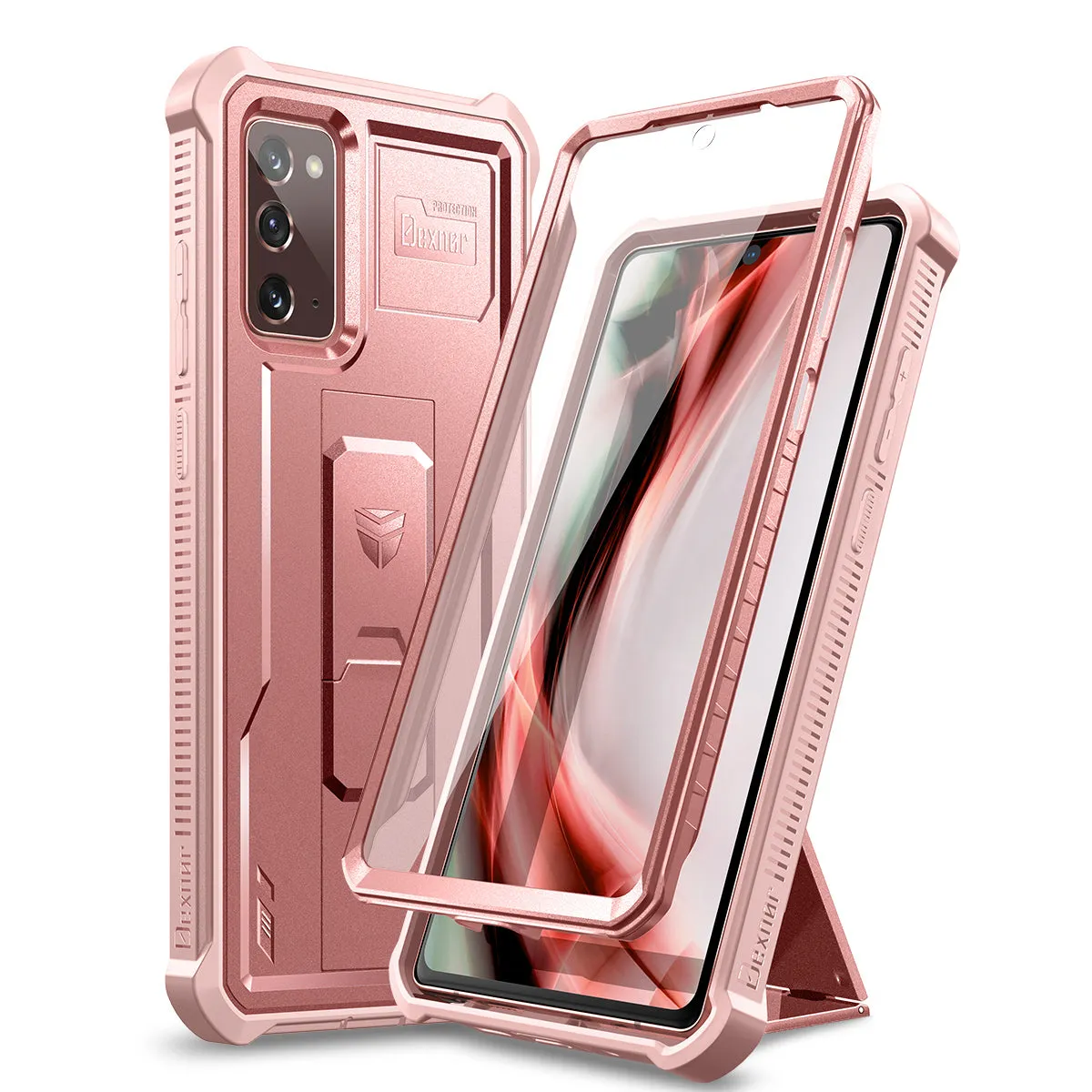 Dexnor Samsung Galaxy Note 20 cover nera con cavalletto
