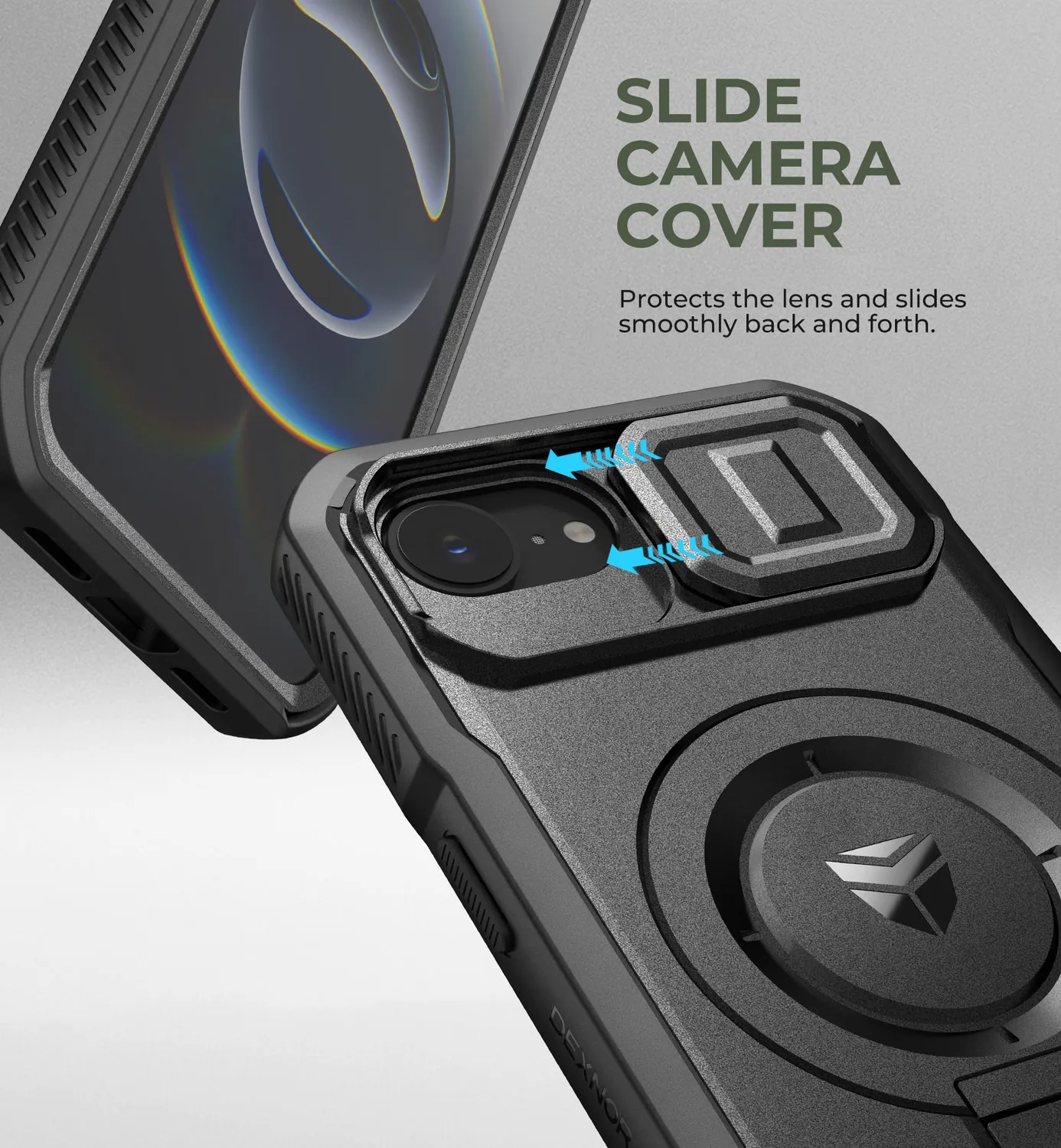 Dexnor iPhone 16e Cover custodia nera MagSafe