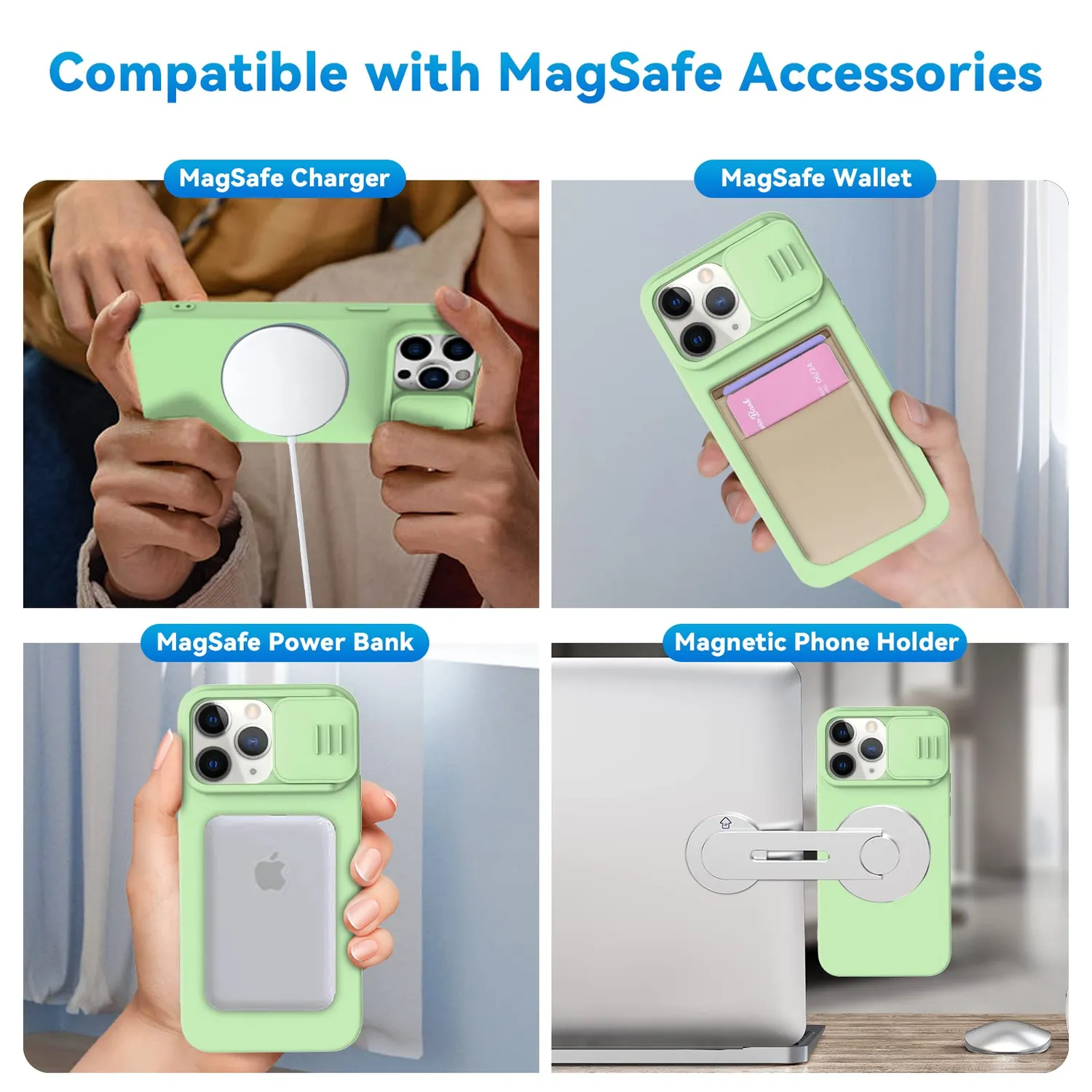 CloudValley Cover iPhone 14 Pro Max MagSafe Verde Menta