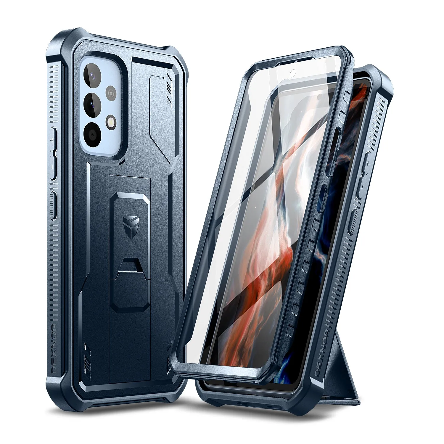 Dexnor Galaxy A53 5G cover nera antiurto con stand