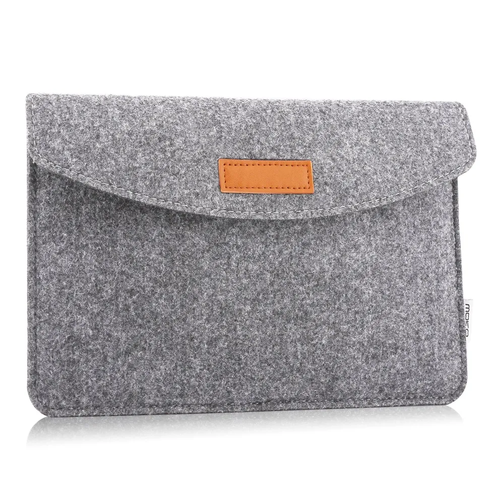 MoKo custodia sleeve feltro tablet 7-8 pollici grigio chiaro antiurto
