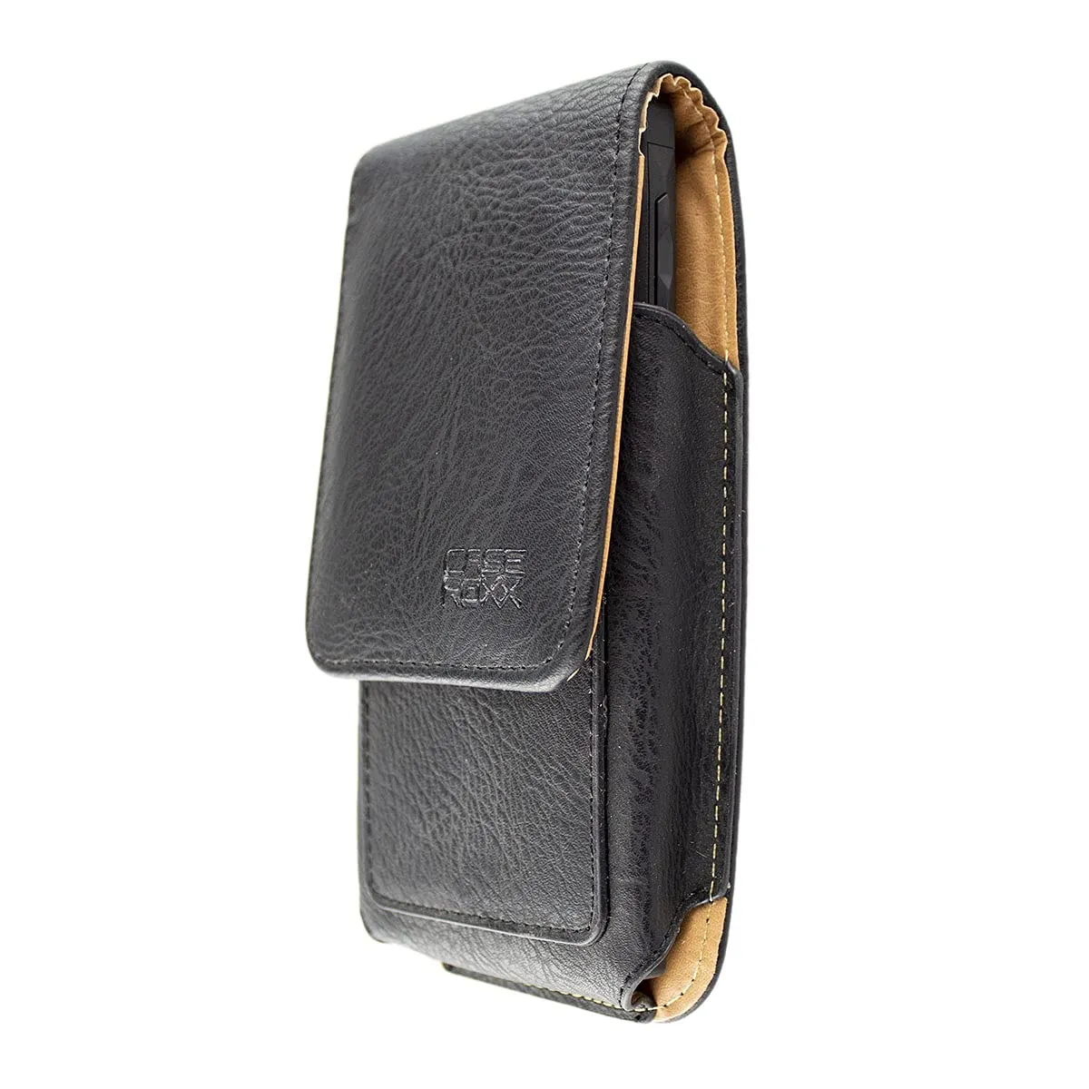 caseroxx Crosscall Core-M5 custodia cintura nera pelle